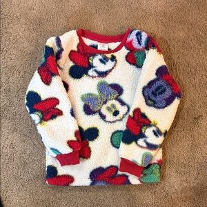Disney Parks Minnie Mouse Sherpa Kids Top